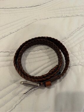 Men’s Vineyard Vines Flat Braided Leather Belt